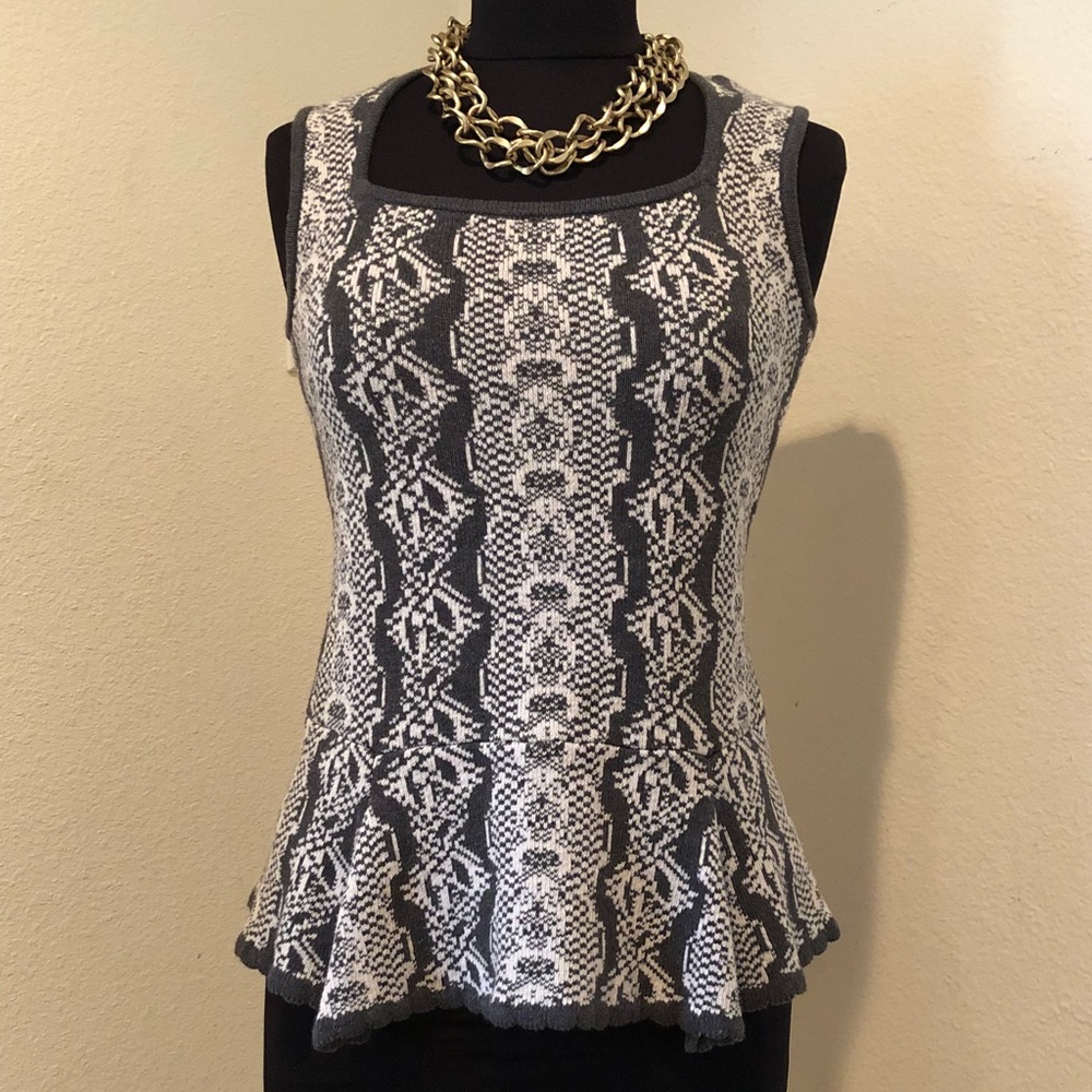 Sweater peplum top